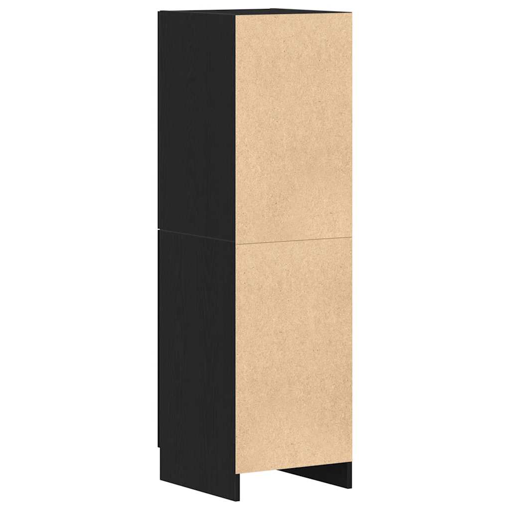 Mueble de cocina negro 38x41,5x131,5 cm madera de ingeniería