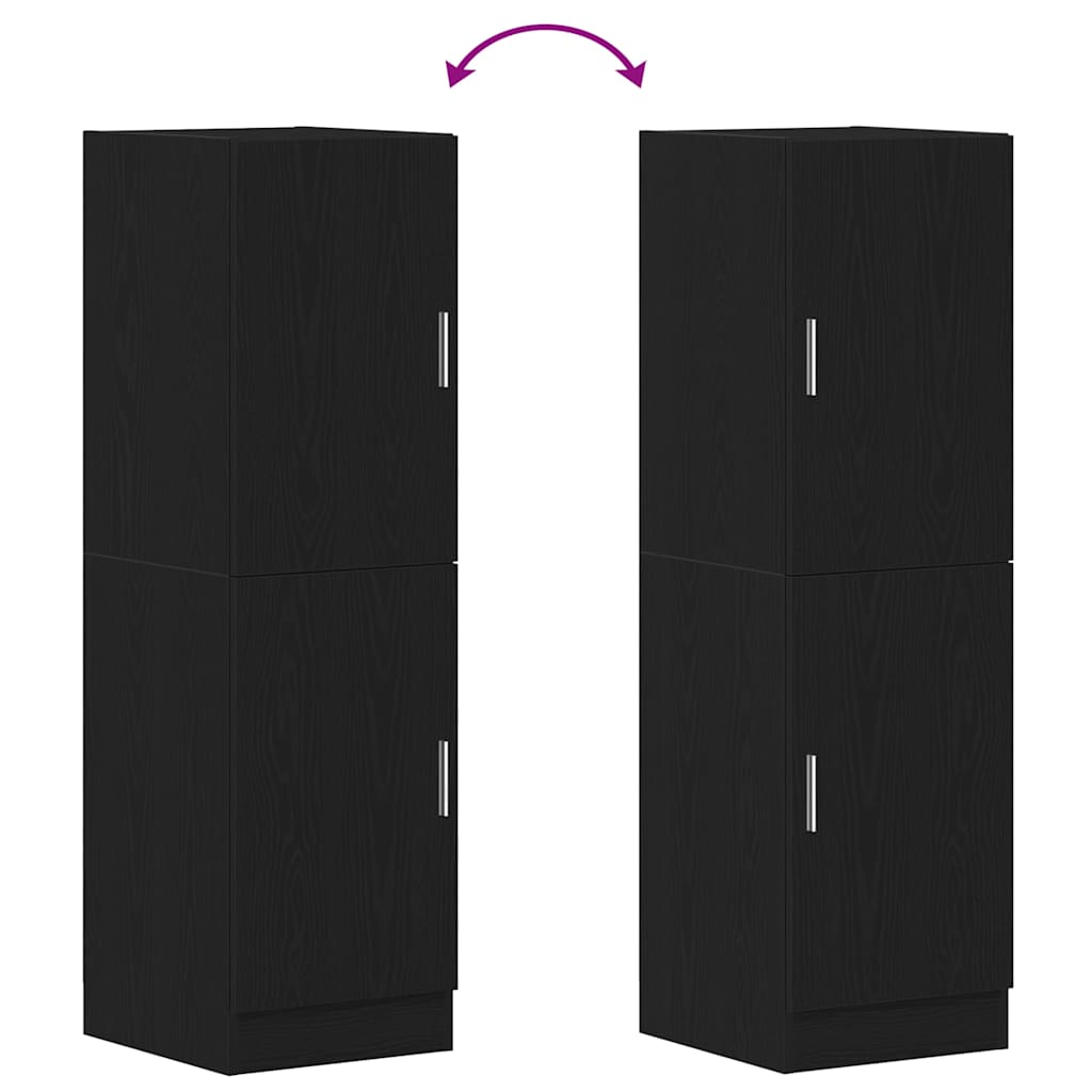 Mueble de cocina negro 38x41,5x131,5 cm madera de ingeniería