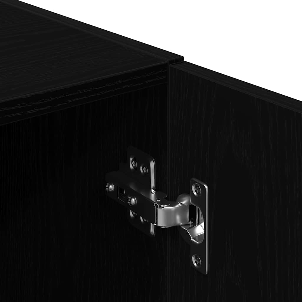Mueble de cocina negro 38x41,5x131,5 cm madera de ingeniería