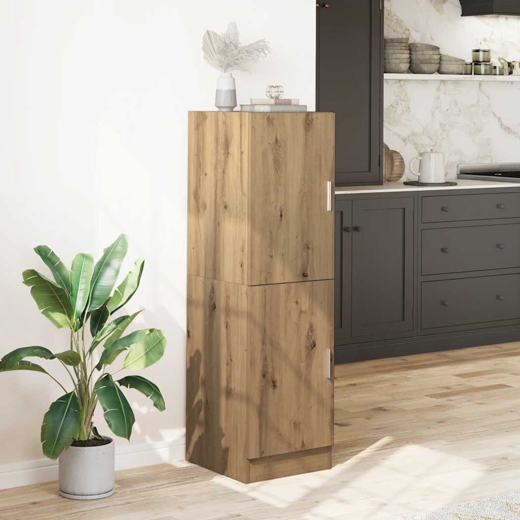Mueble de cocina de roble hecho a mano 38x41,5x131,5 cm