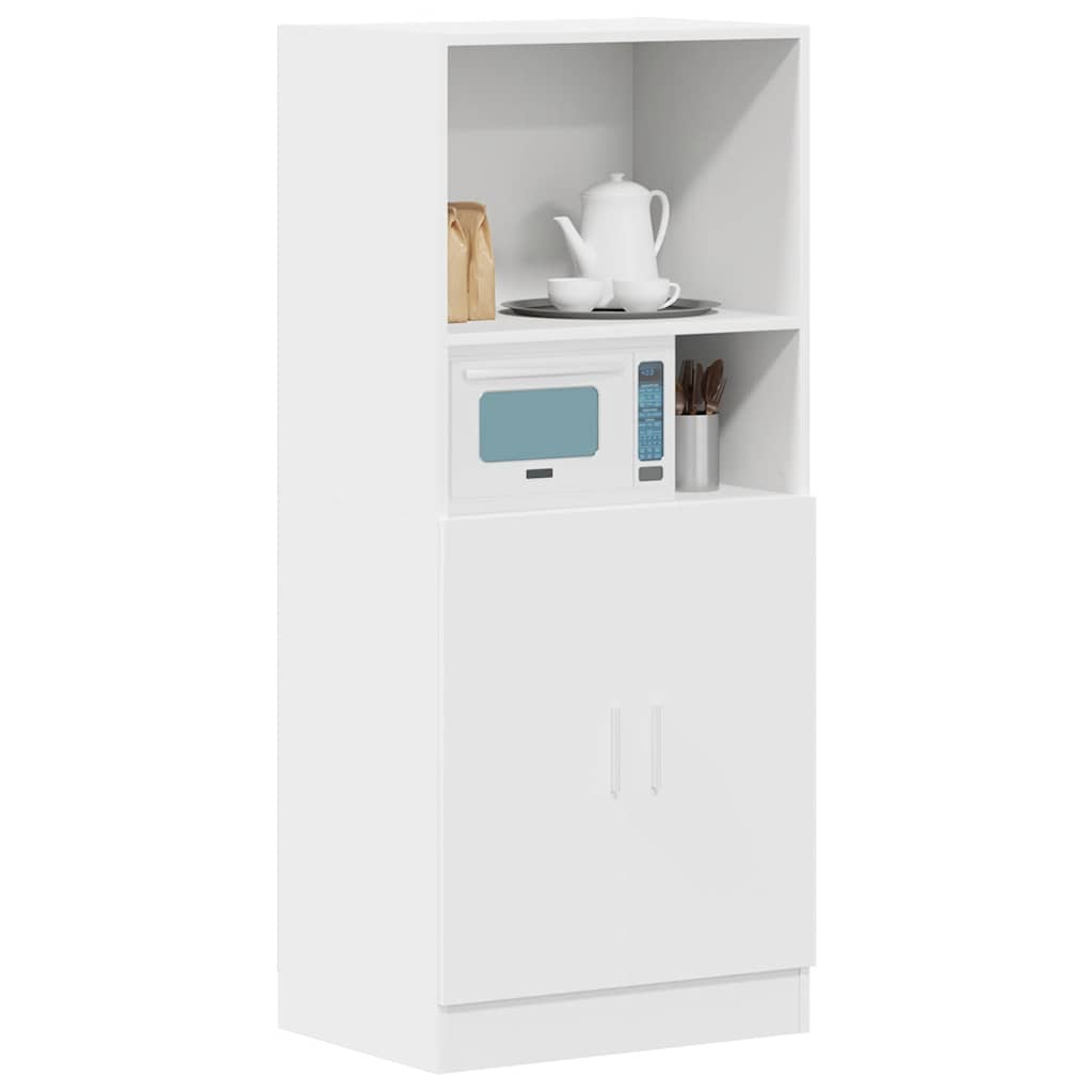 Mueble de cocina blanco 57x41,5x131,5 cm madera de ingeniería