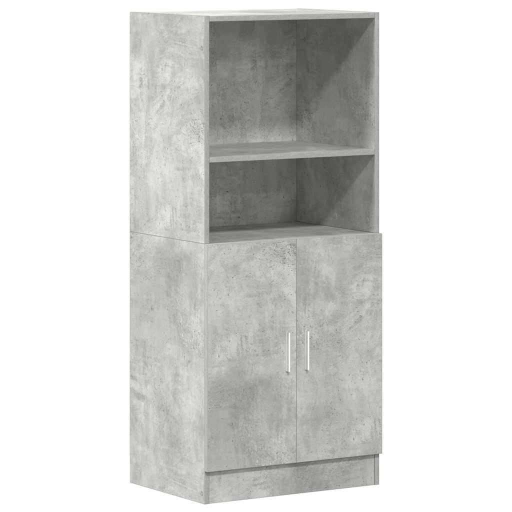 Mueble de cocina gris hormigón 57x41,5x131,5 cm madera de ingeniería