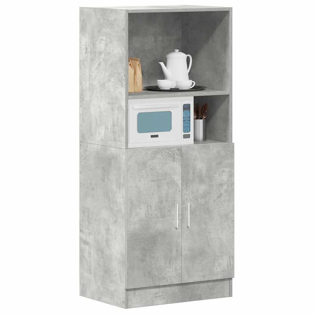 Mueble de cocina gris hormigón 57x41,5x131,5 cm madera de ingeniería