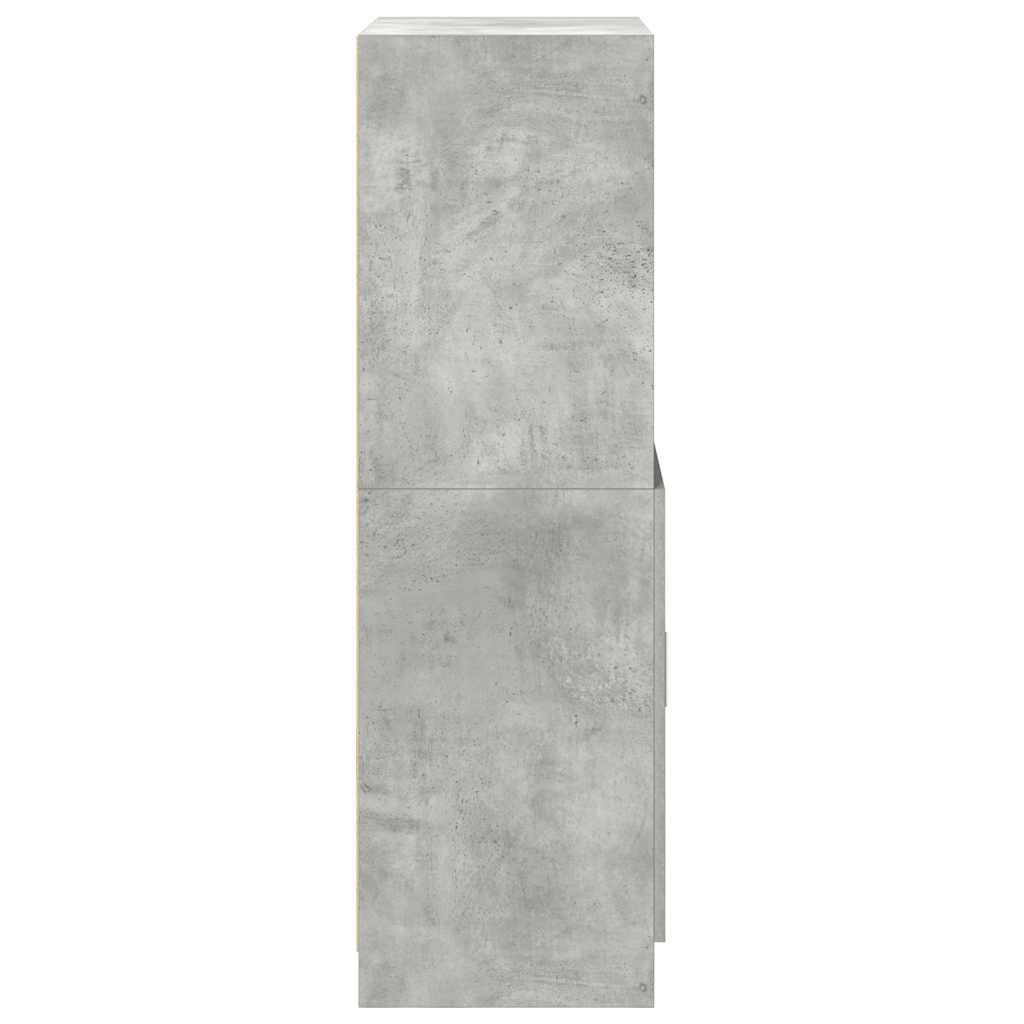 Mueble de cocina gris hormigón 57x41,5x131,5 cm madera de ingeniería