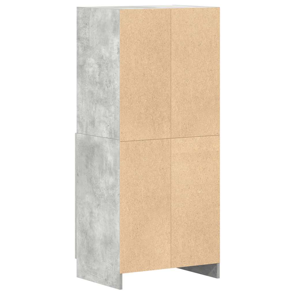 Mueble de cocina gris hormigón 57x41,5x131,5 cm madera de ingeniería