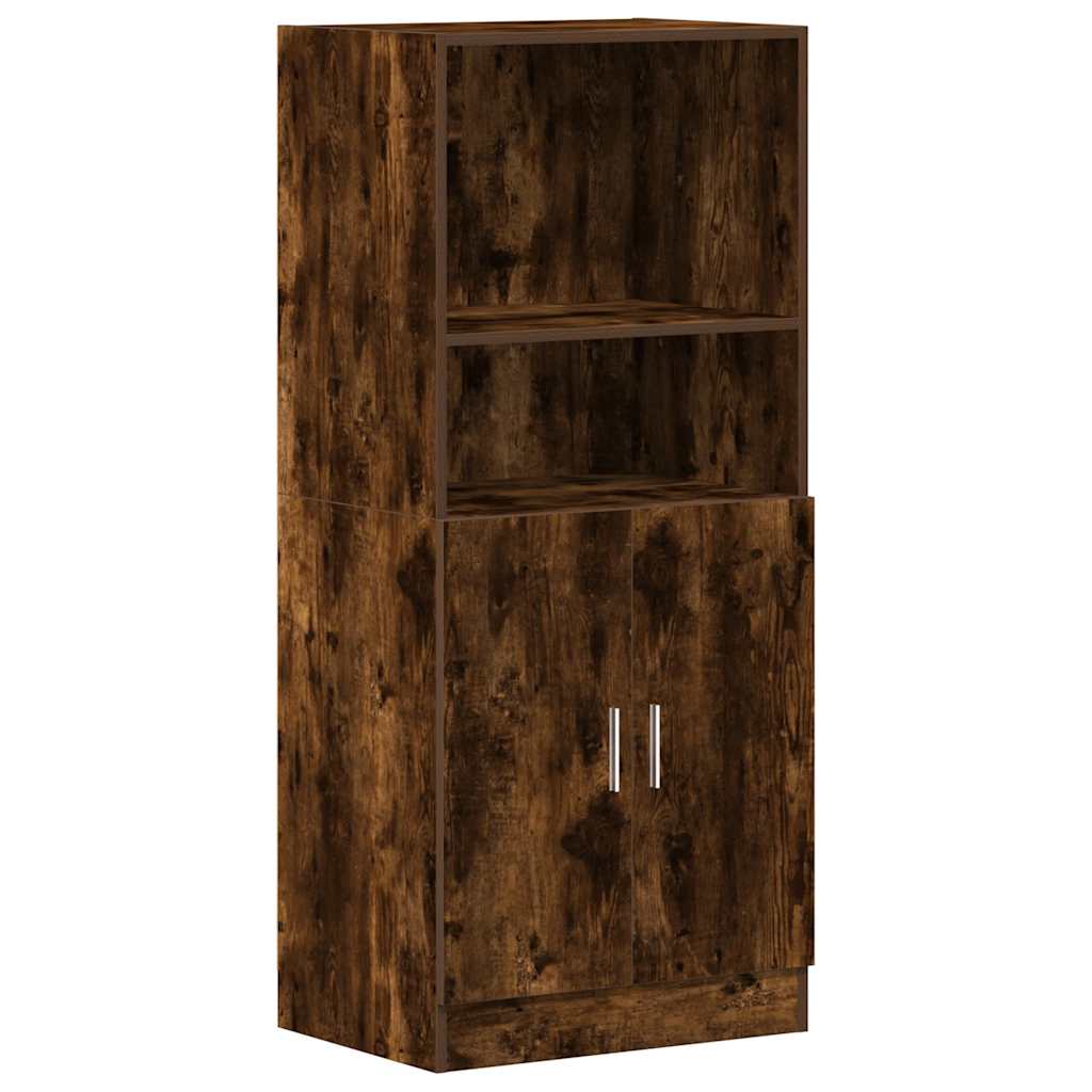 Mueble de cocina de roble ahumado 57x41,5x131,5 cm madera de ingeniería