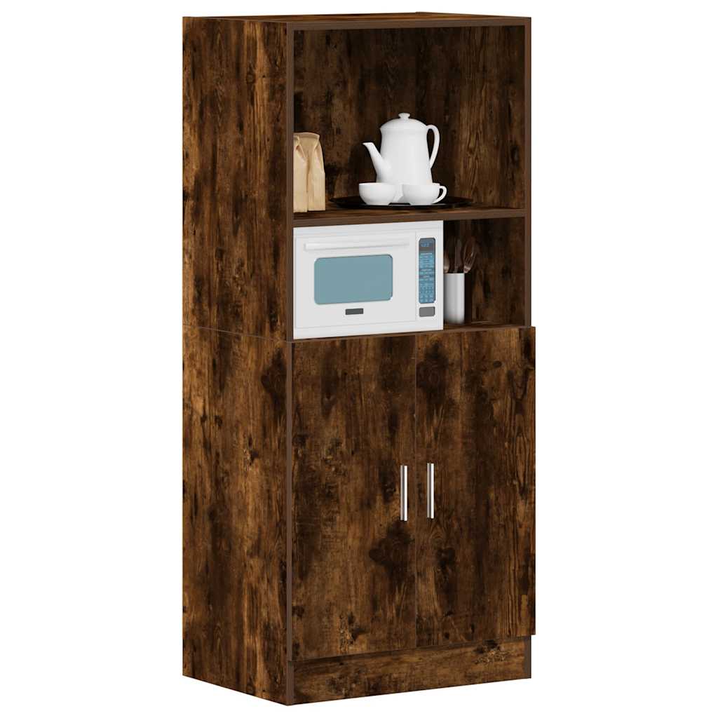 Mueble de cocina de roble ahumado 57x41,5x131,5 cm madera de ingeniería