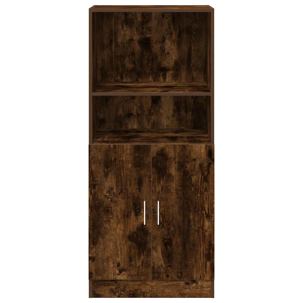 Mueble de cocina de roble ahumado 57x41,5x131,5 cm madera de ingeniería