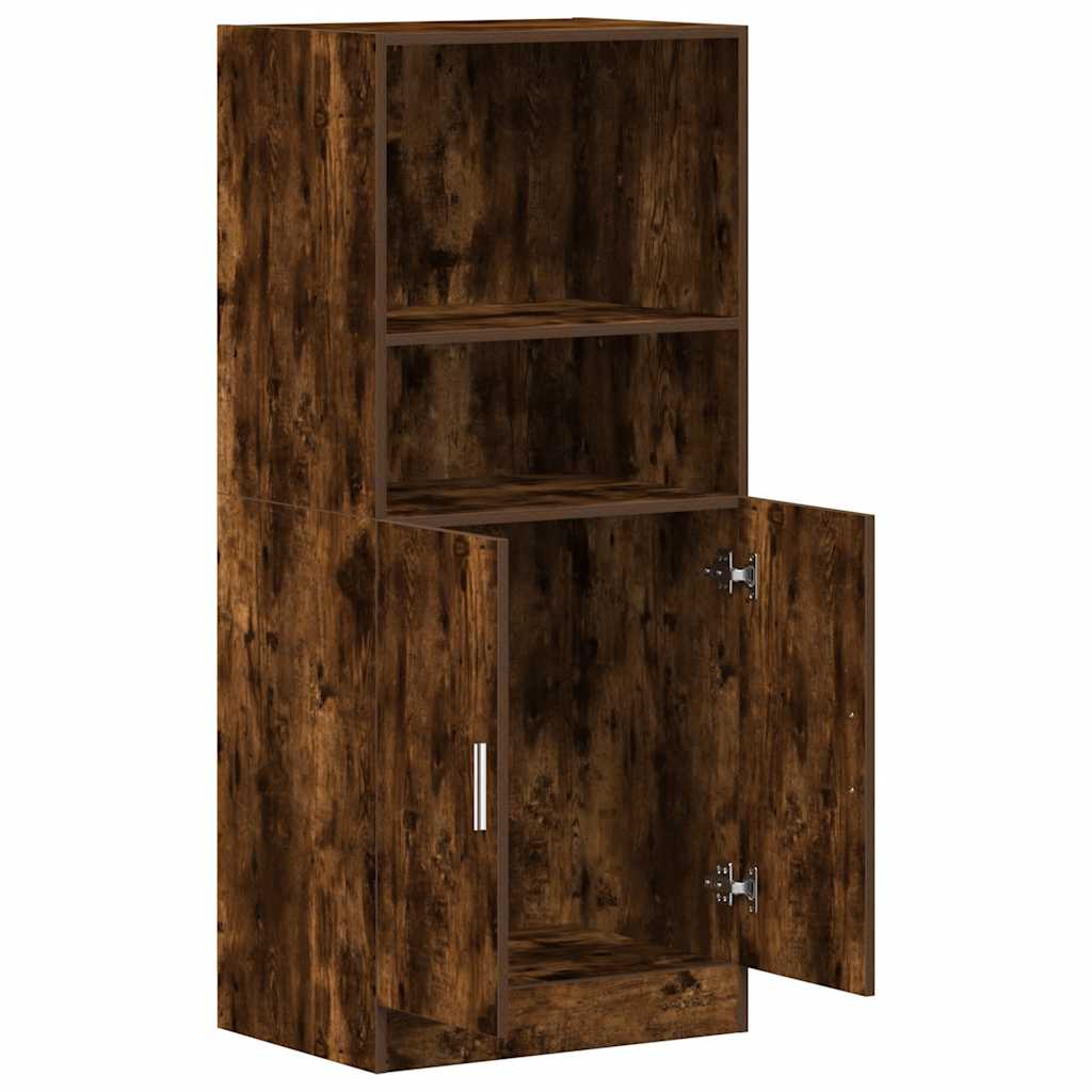 Mueble de cocina de roble ahumado 57x41,5x131,5 cm madera de ingeniería