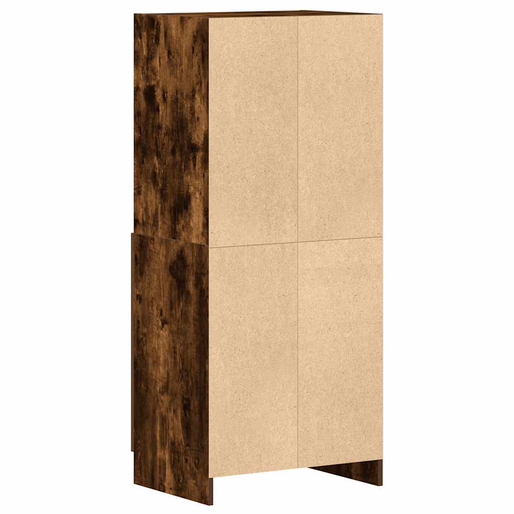 Mueble de cocina de roble ahumado 57x41,5x131,5 cm madera de ingeniería