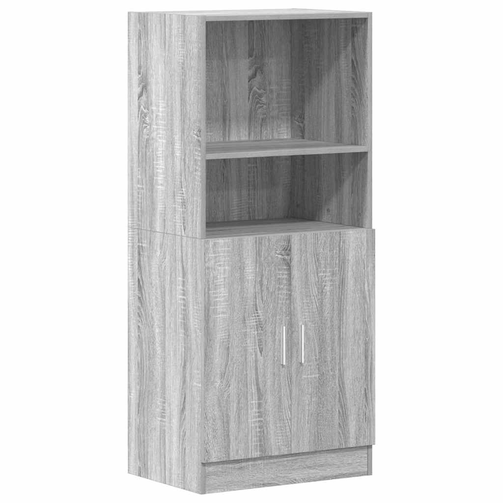 Mueble de cocina Sonoma gris 57x41,5x131,5 cm madera de ingeniería