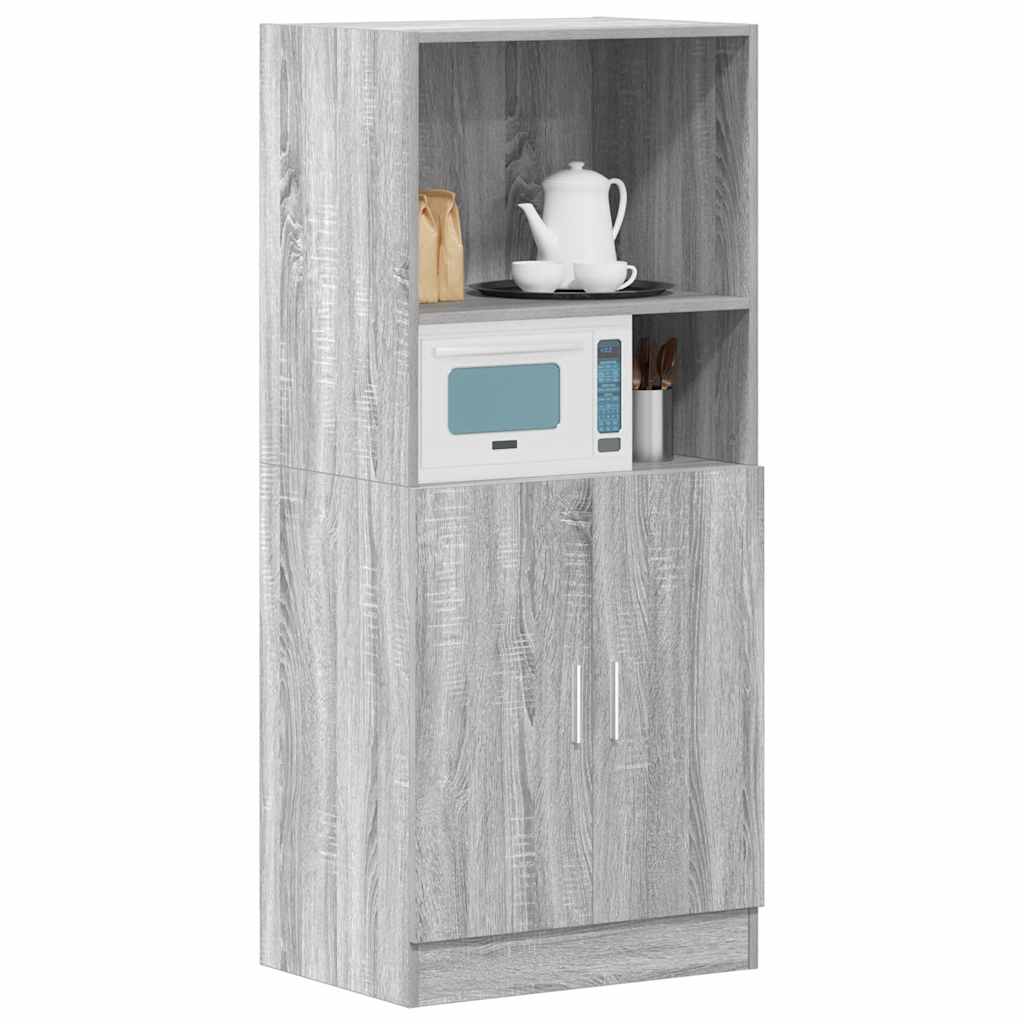 Mueble de cocina Sonoma gris 57x41,5x131,5 cm madera de ingeniería
