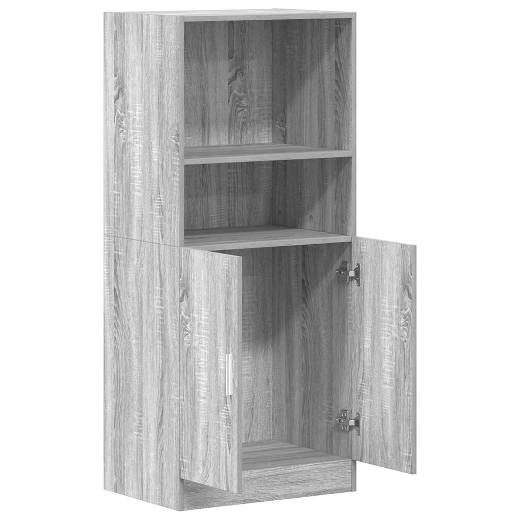 Mueble de cocina Sonoma gris 57x41,5x131,5 cm madera de ingeniería