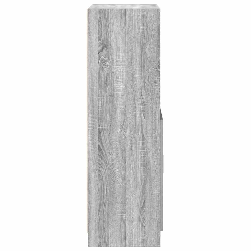 Mueble de cocina Sonoma gris 57x41,5x131,5 cm madera de ingeniería