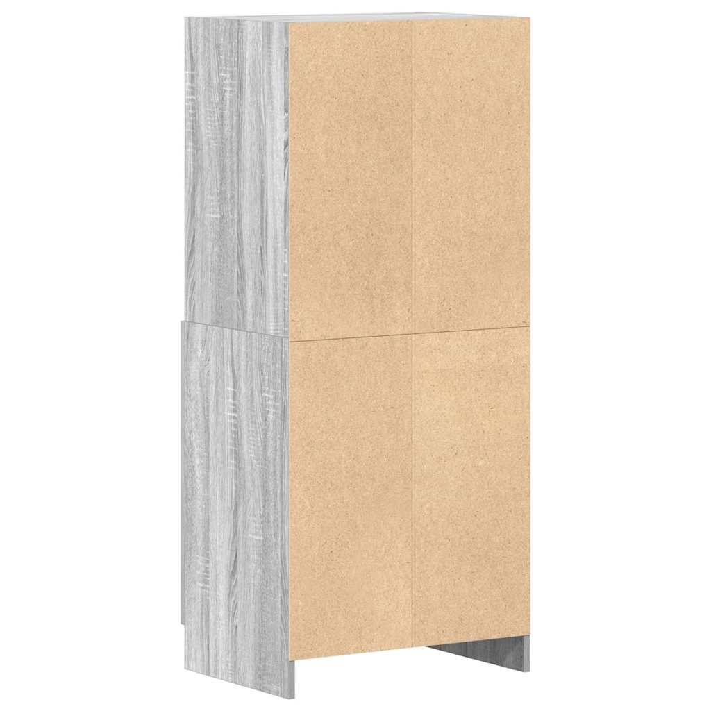 Mueble de cocina Sonoma gris 57x41,5x131,5 cm madera de ingeniería