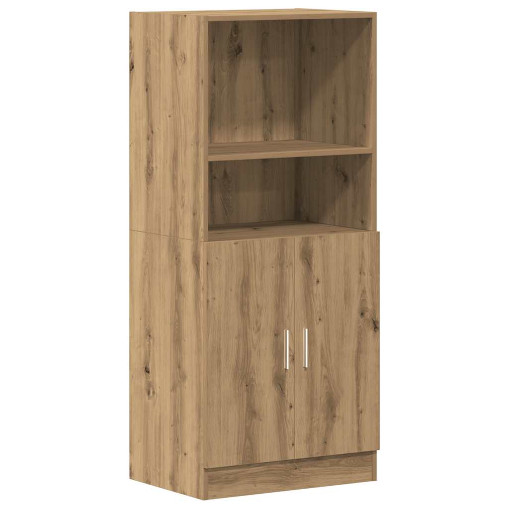 Mueble de cocina de roble hecho a mano 57x41,5x131,5 cm