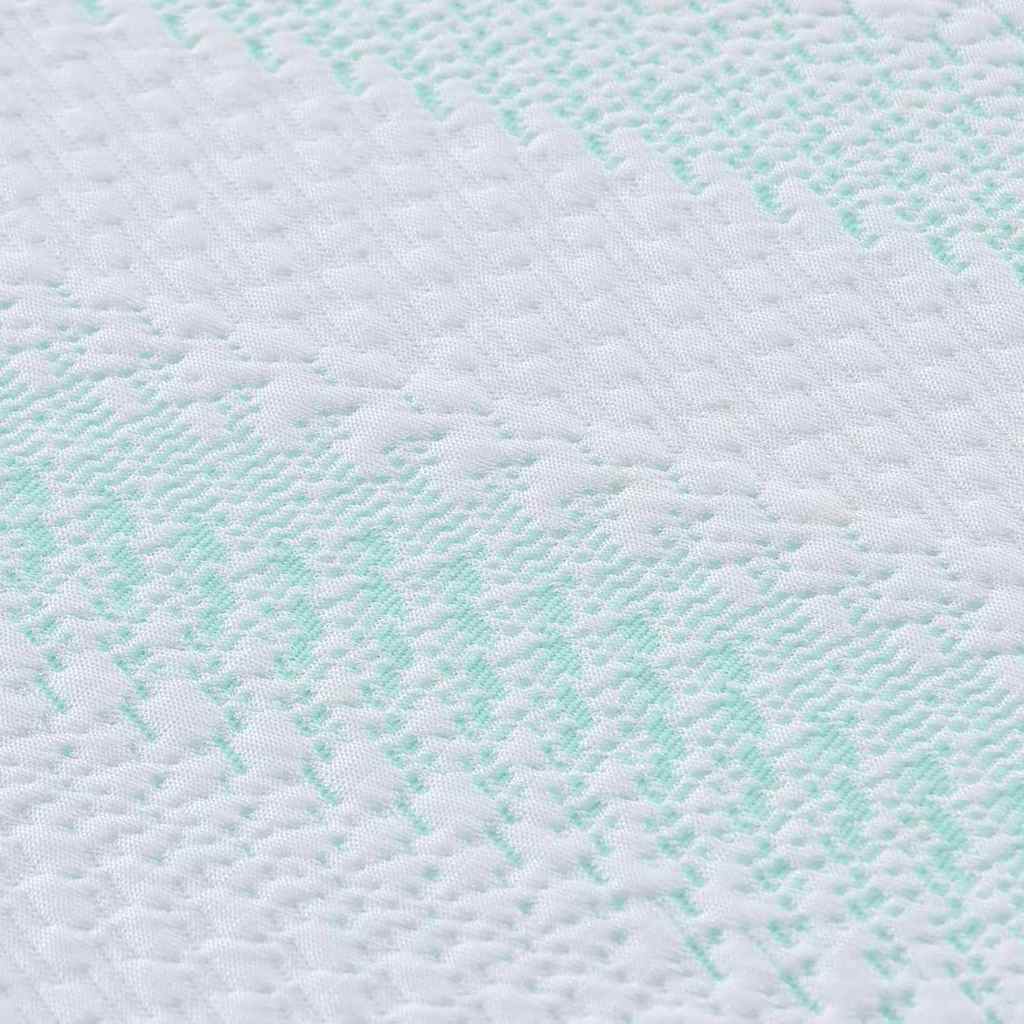 Coussins de Matelas Blanc et vert 70 x 200 cm