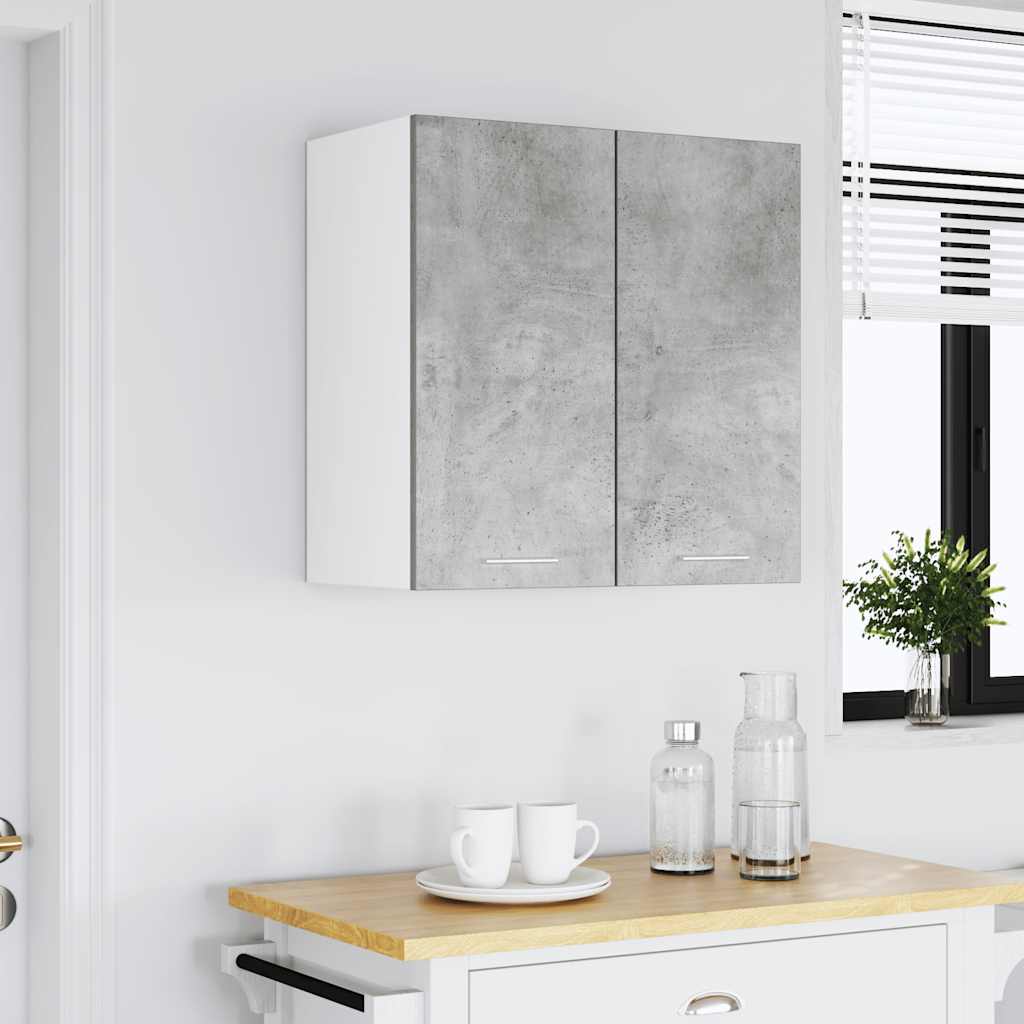 Mueble de cocina de pared gris hormigón 60x31x60 cm madera de ingeniería