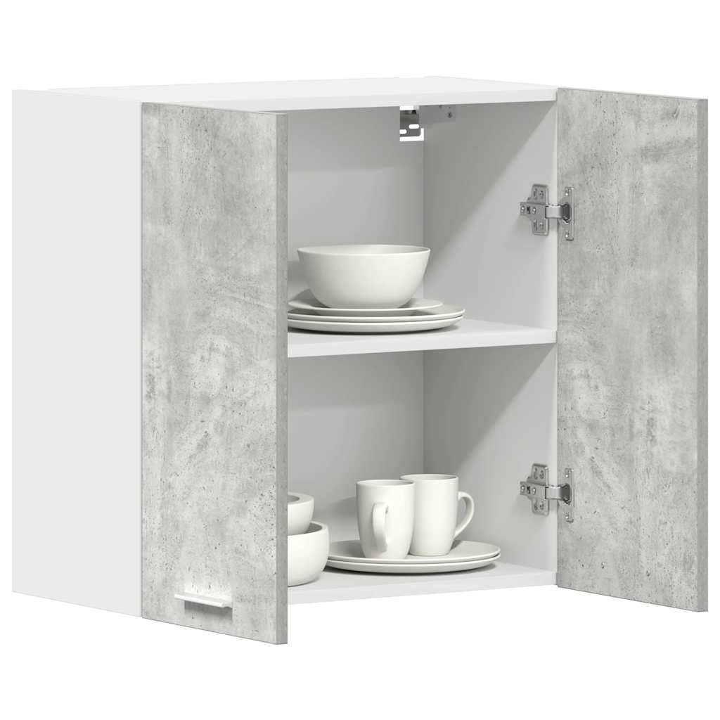 Mueble de cocina de pared gris hormigón 60x31x60 cm madera de ingeniería