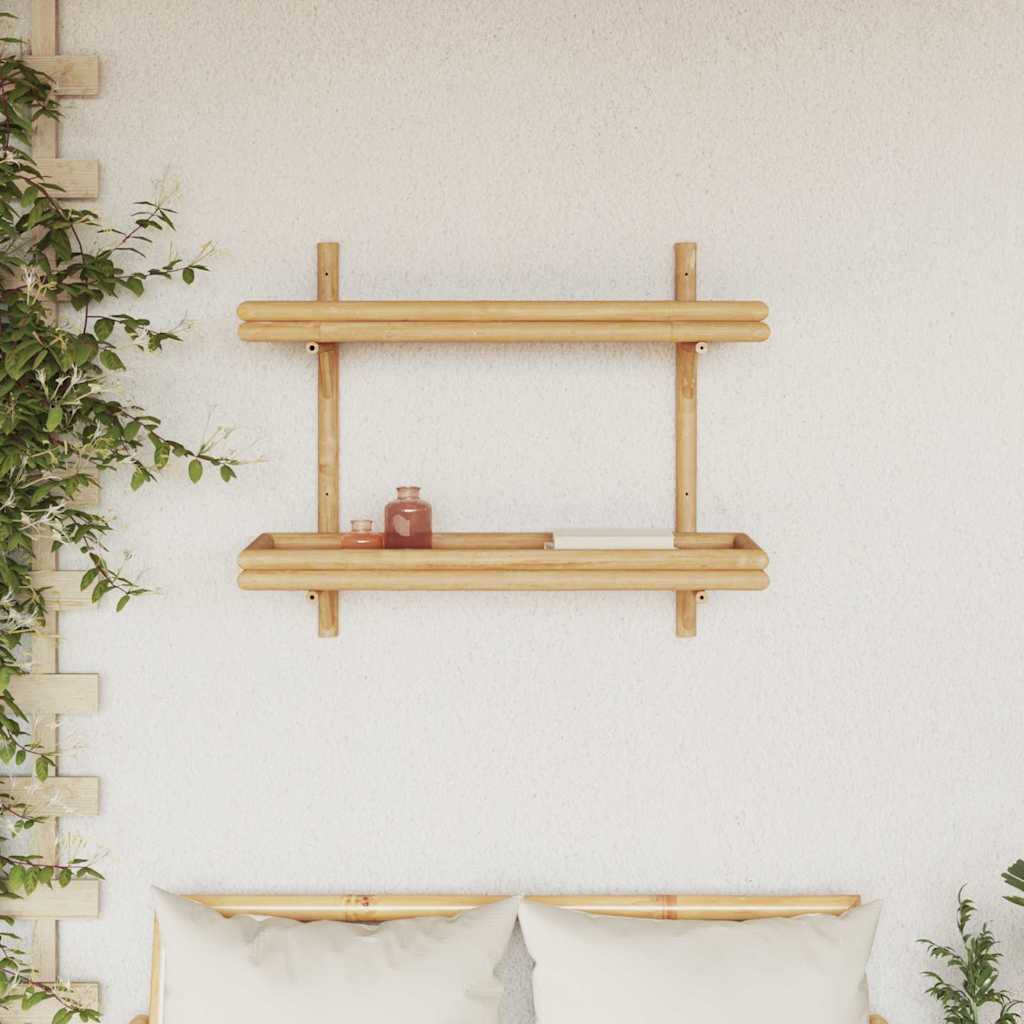 Étagère Murale avec étagère Marron 75 x 26 x 60 cm Bambou
