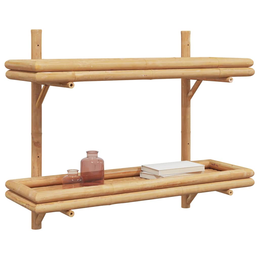 Étagère Murale avec étagère Marron 75 x 26 x 60 cm Bambou