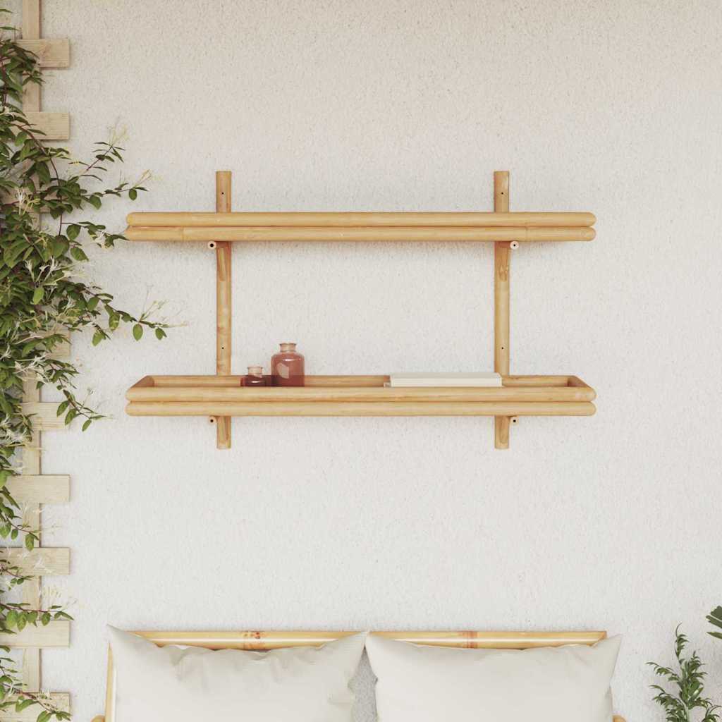 Étagère Murale avec étagère Marron 100 x 26 x 60 cm Bambou