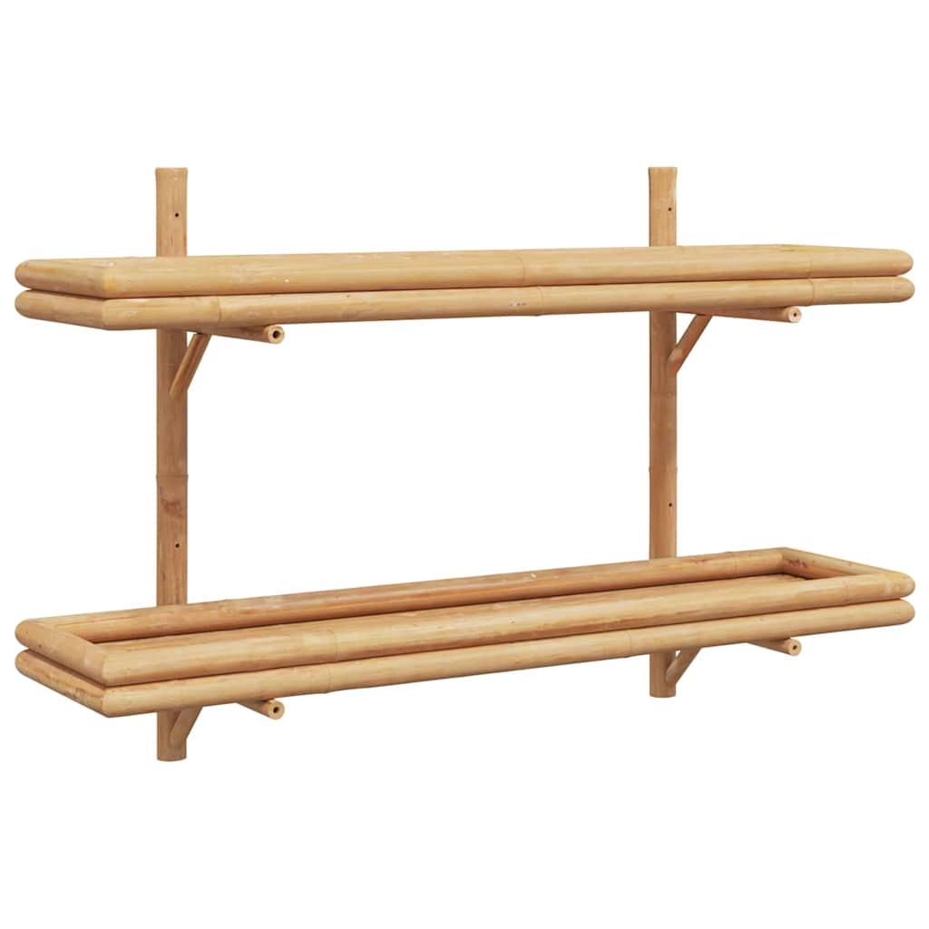 Étagère Murale avec étagère Marron 100 x 26 x 60 cm Bambou