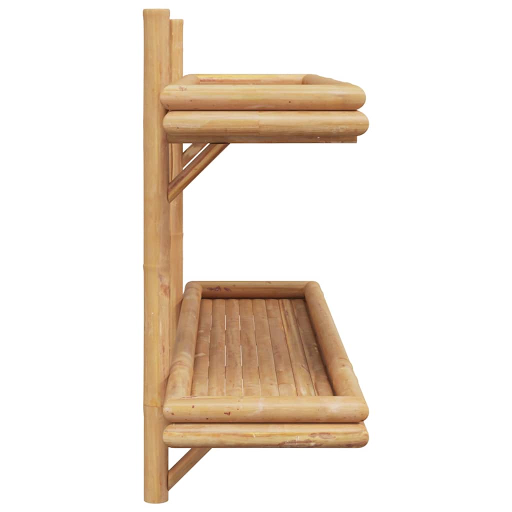 Étagère Murale avec étagère Marron 100 x 26 x 60 cm Bambou