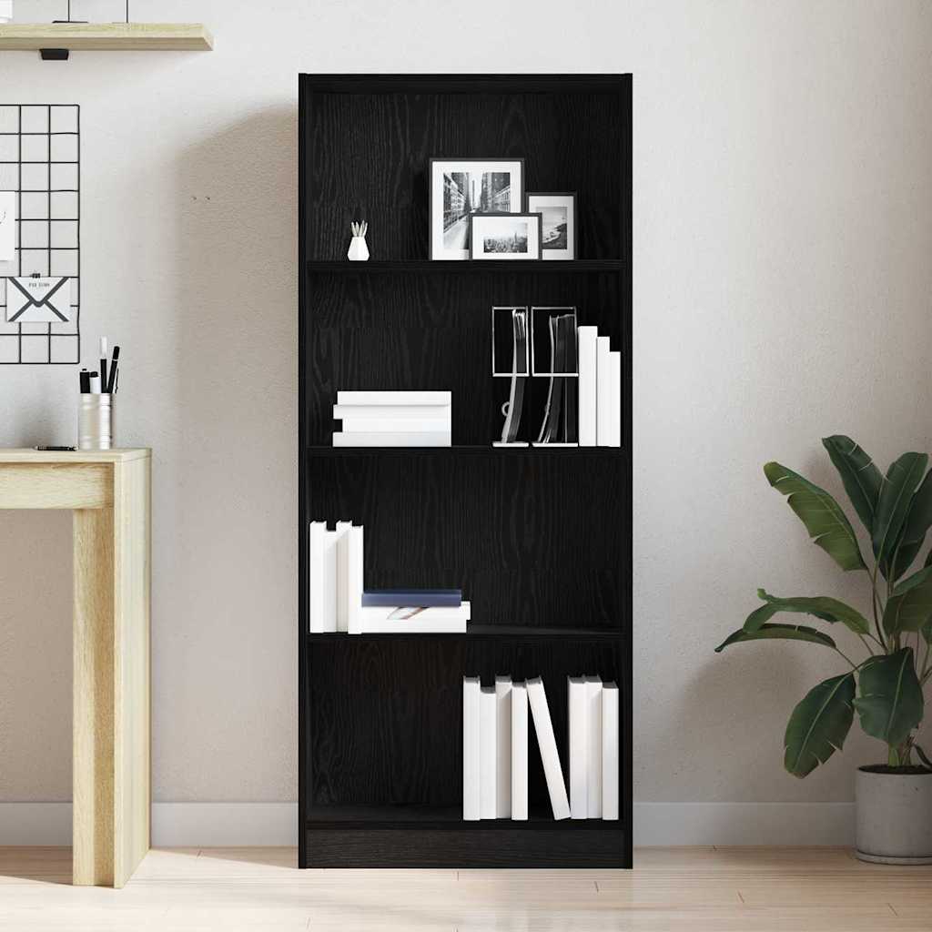 Étagère Chêne noir 60 x 24 x 143 cm Bois d'ingénierie