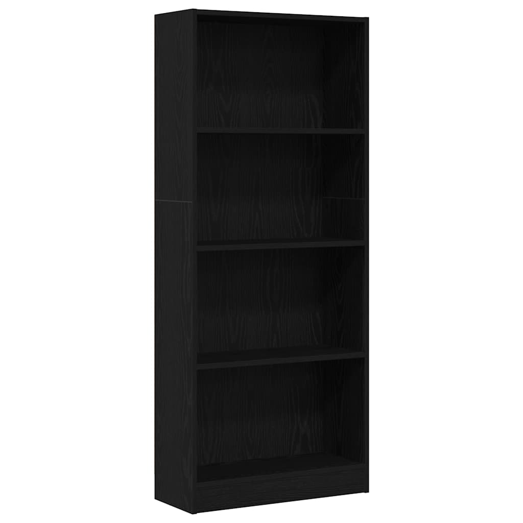 Étagère Chêne noir 60 x 24 x 143 cm Bois d'ingénierie