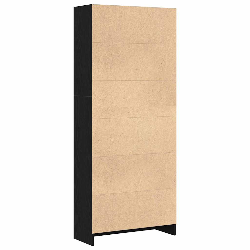 Étagère Chêne noir 60 x 24 x 143 cm Bois d'ingénierie