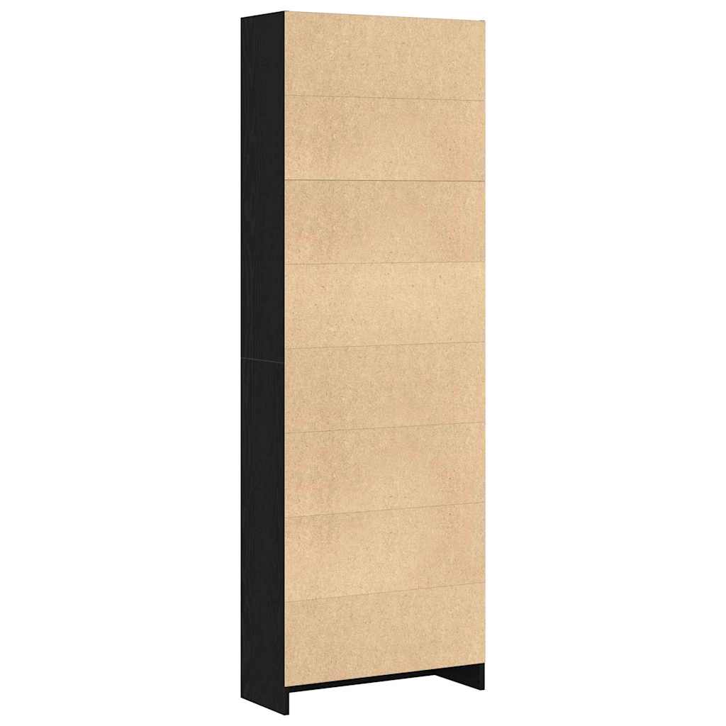 Étagère Chêne noir 60 x 24 x 176 cm Bois d'ingénierie