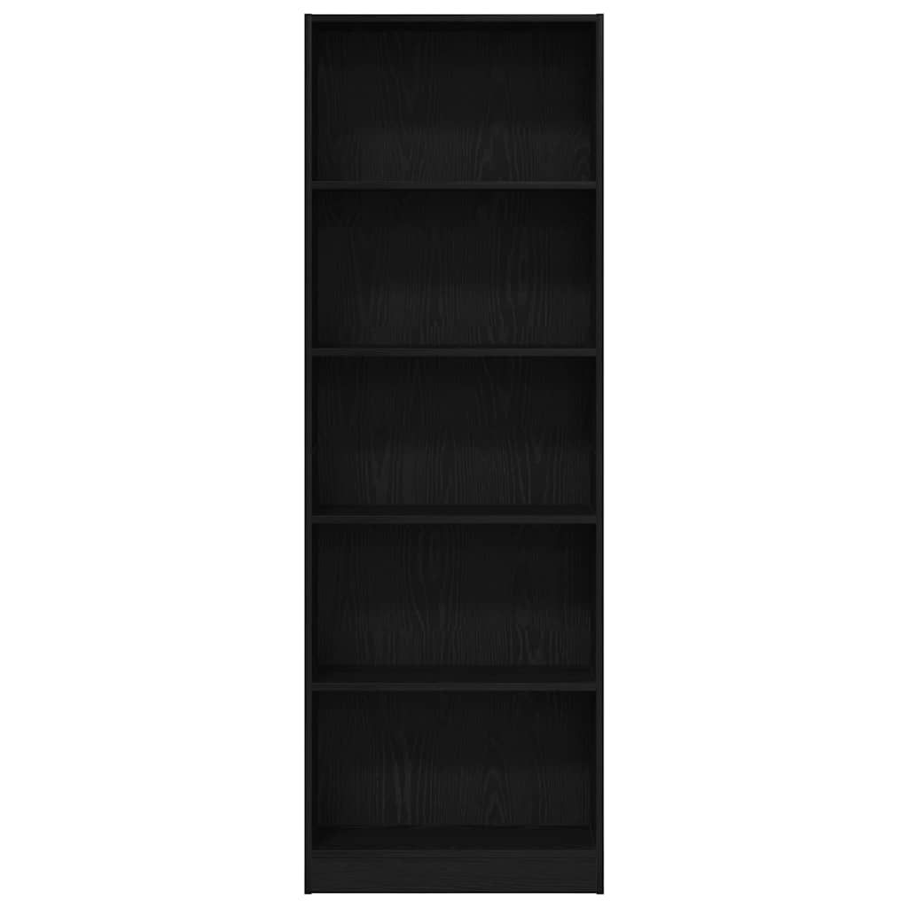 Étagère Chêne noir 60 x 24 x 176 cm Bois d'ingénierie