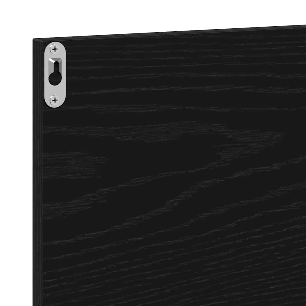 Étagère miroir Chêne noir 60 x 10.5 x 37 cm Bois d'ingénierie