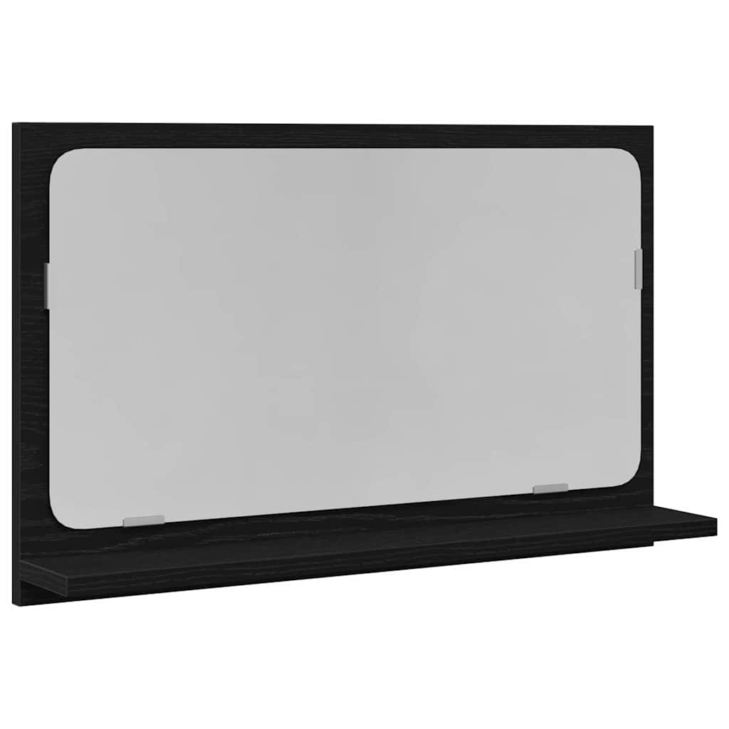 Étagère miroir Chêne noir 60 x 10.5 x 37 cm Bois d'ingénierie