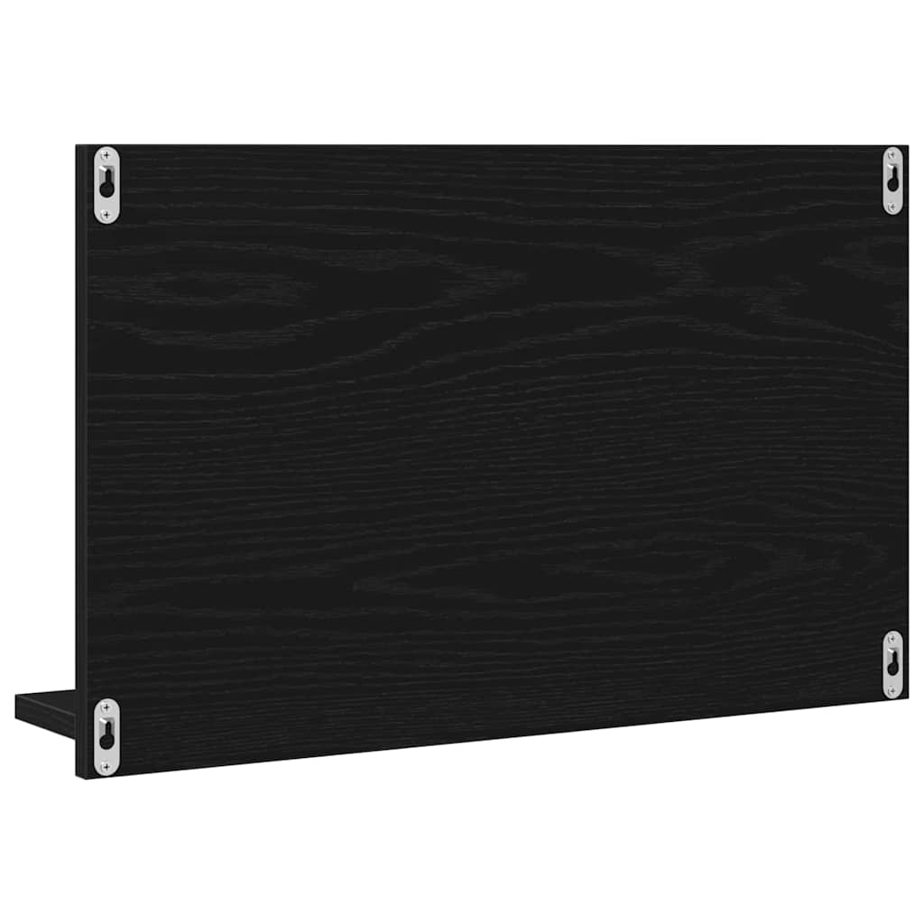Étagère miroir Chêne noir 60 x 10.5 x 37 cm Bois d'ingénierie
