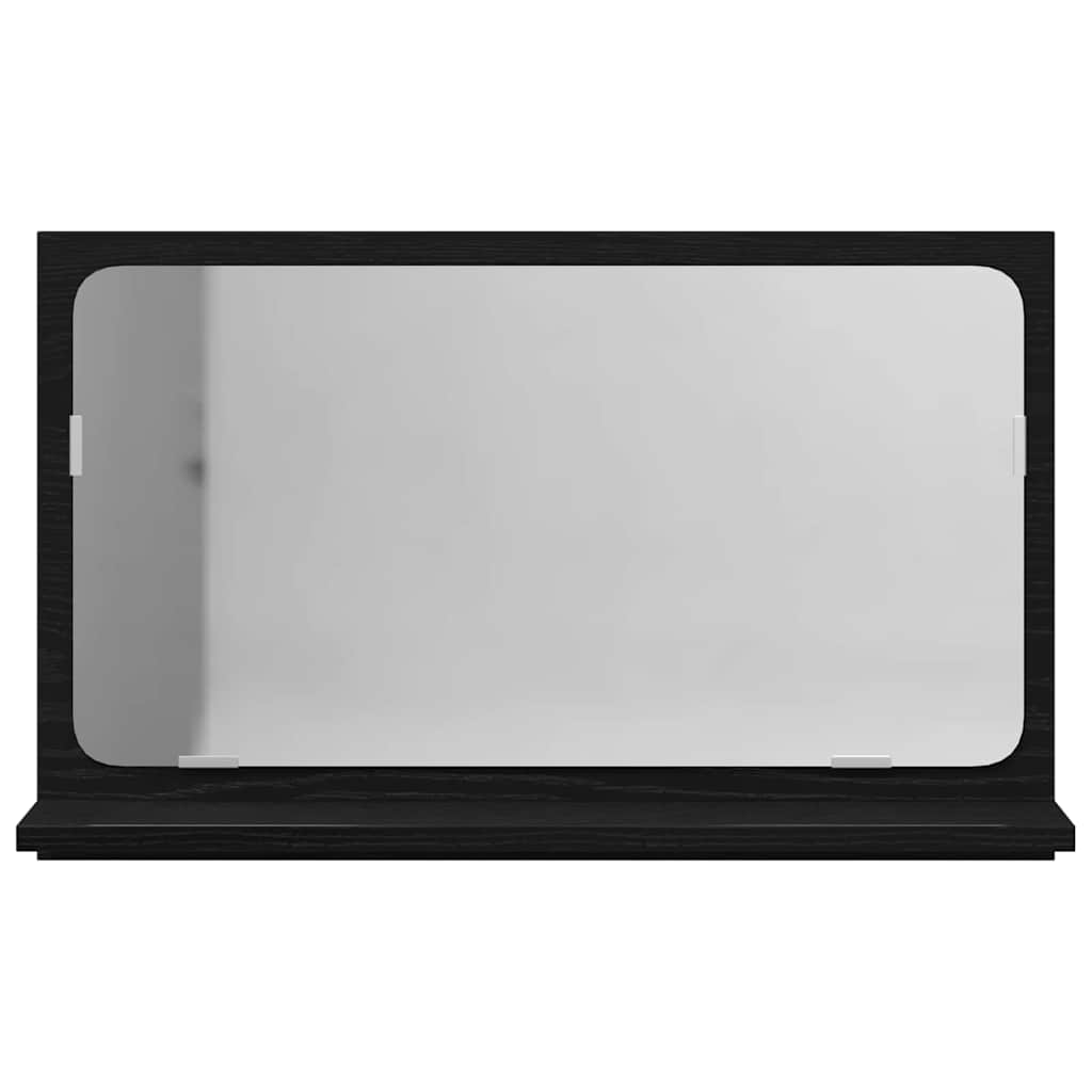 Étagère miroir Chêne noir 60 x 10.5 x 37 cm Bois d'ingénierie