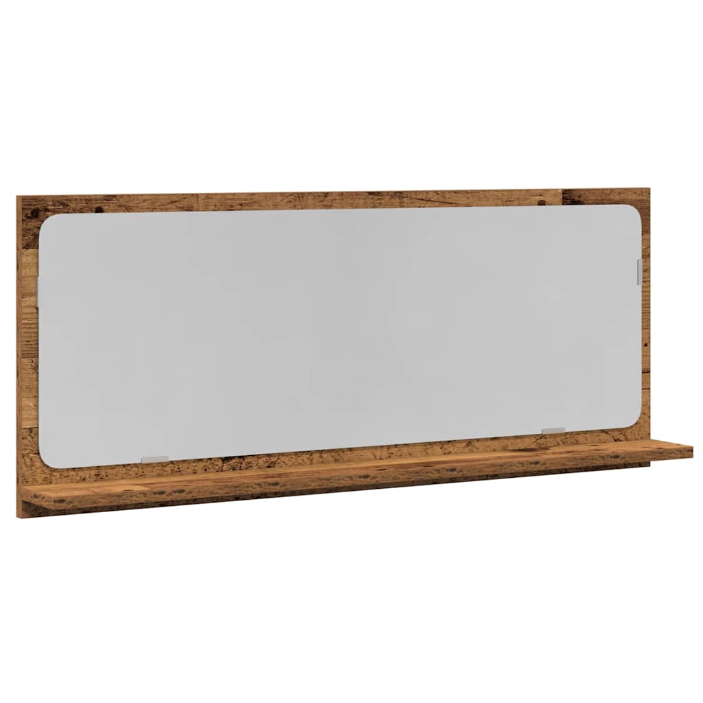 Étagère miroir Bois Ancien 90 x 10.5 x 37 cm Bois d'ingénierie