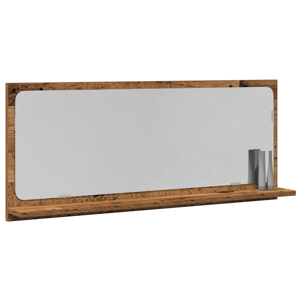Étagère miroir Bois Ancien 90 x 10.5 x 37 cm Bois d'ingénierie