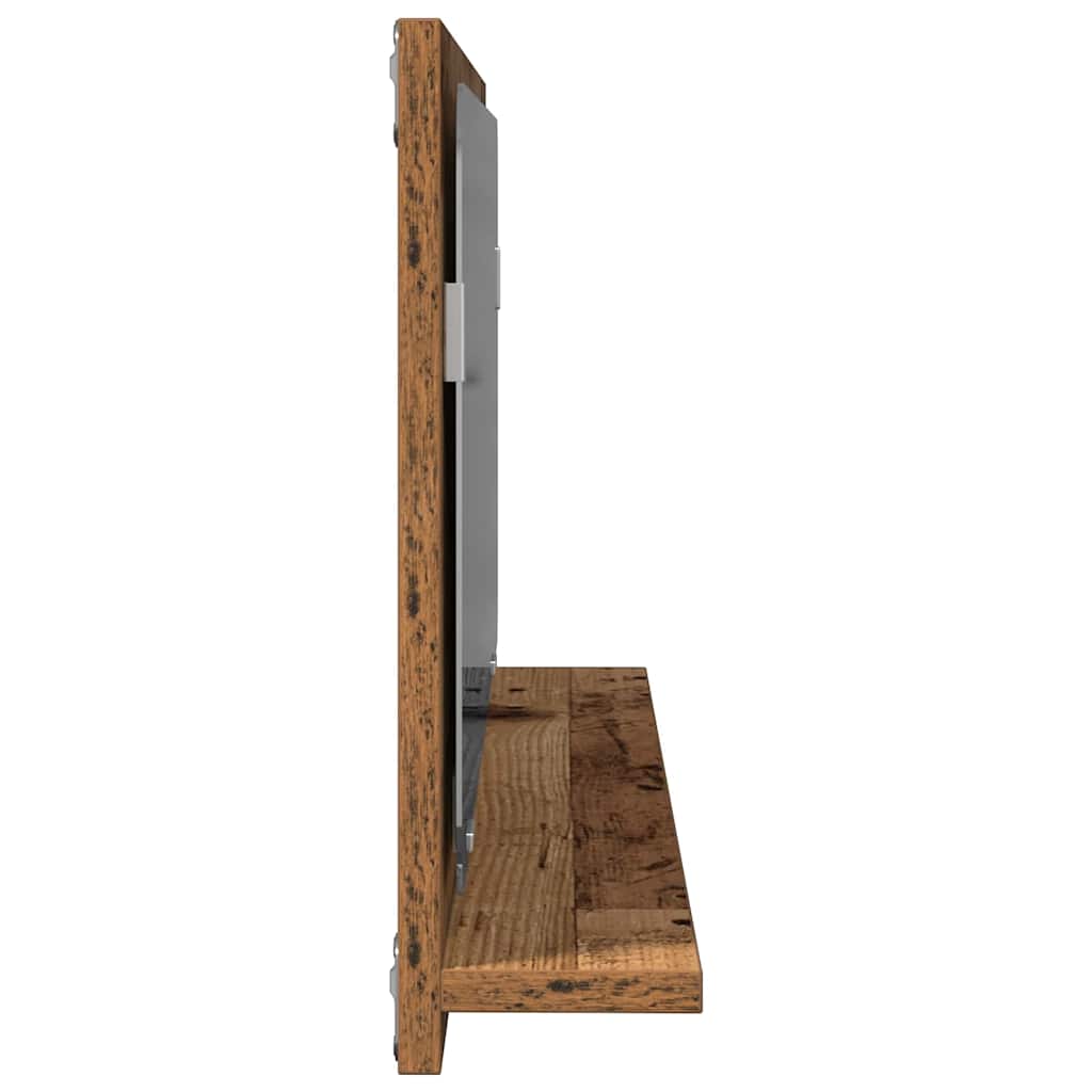 Étagère miroir Bois Ancien 90 x 10.5 x 37 cm Bois d'ingénierie