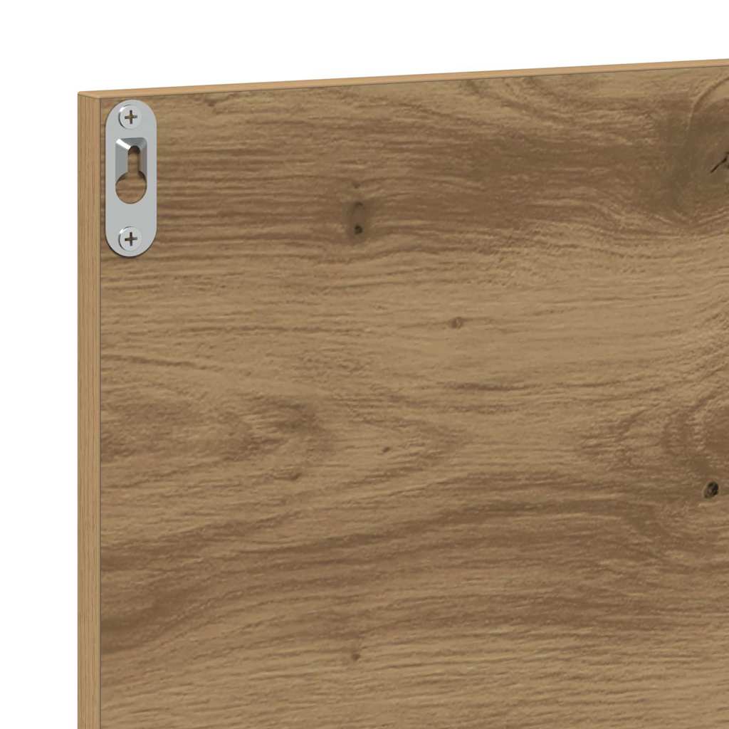 Étagère miroir avec étagère Chêne artisan 90 x 10.5 x 37 cm