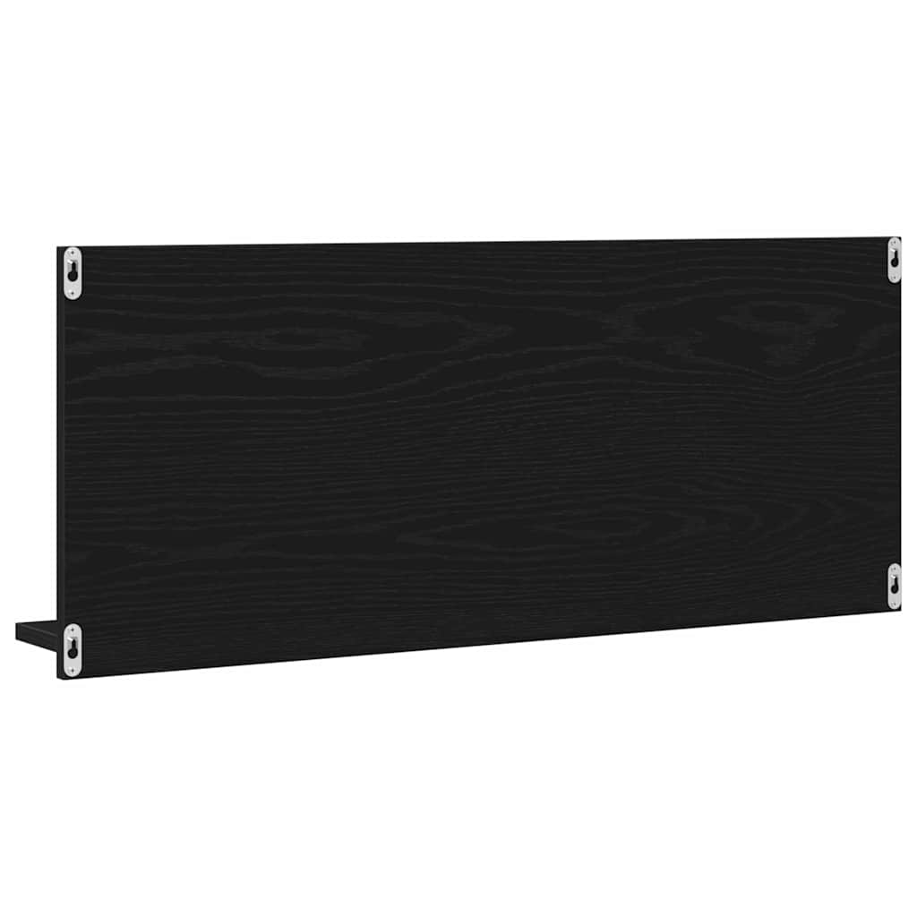 Étagère miroir Chêne Noir 90 x 10.5 x 37 cm Bois d'ingénierie