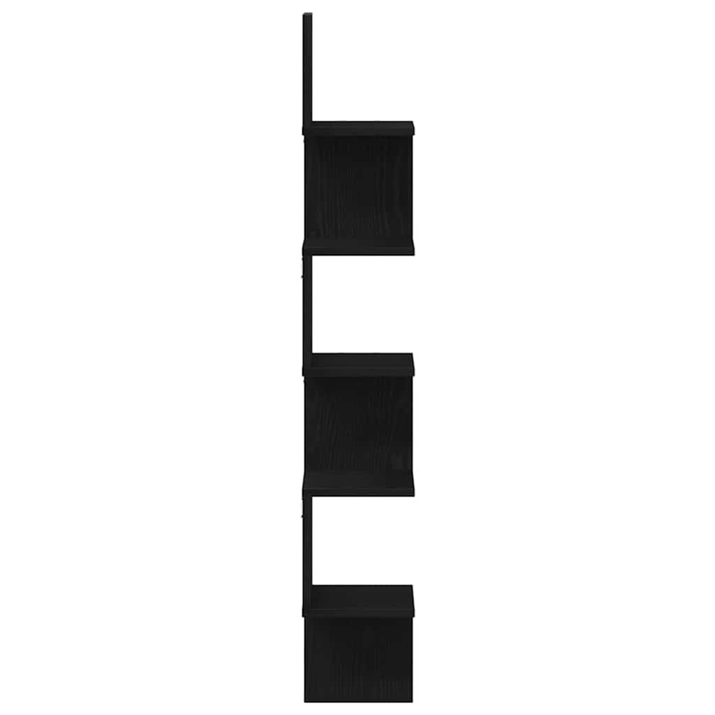 Étagère d'angle Chêne noir 20 x 20 x 127.5 cm Bois d'ingénierie