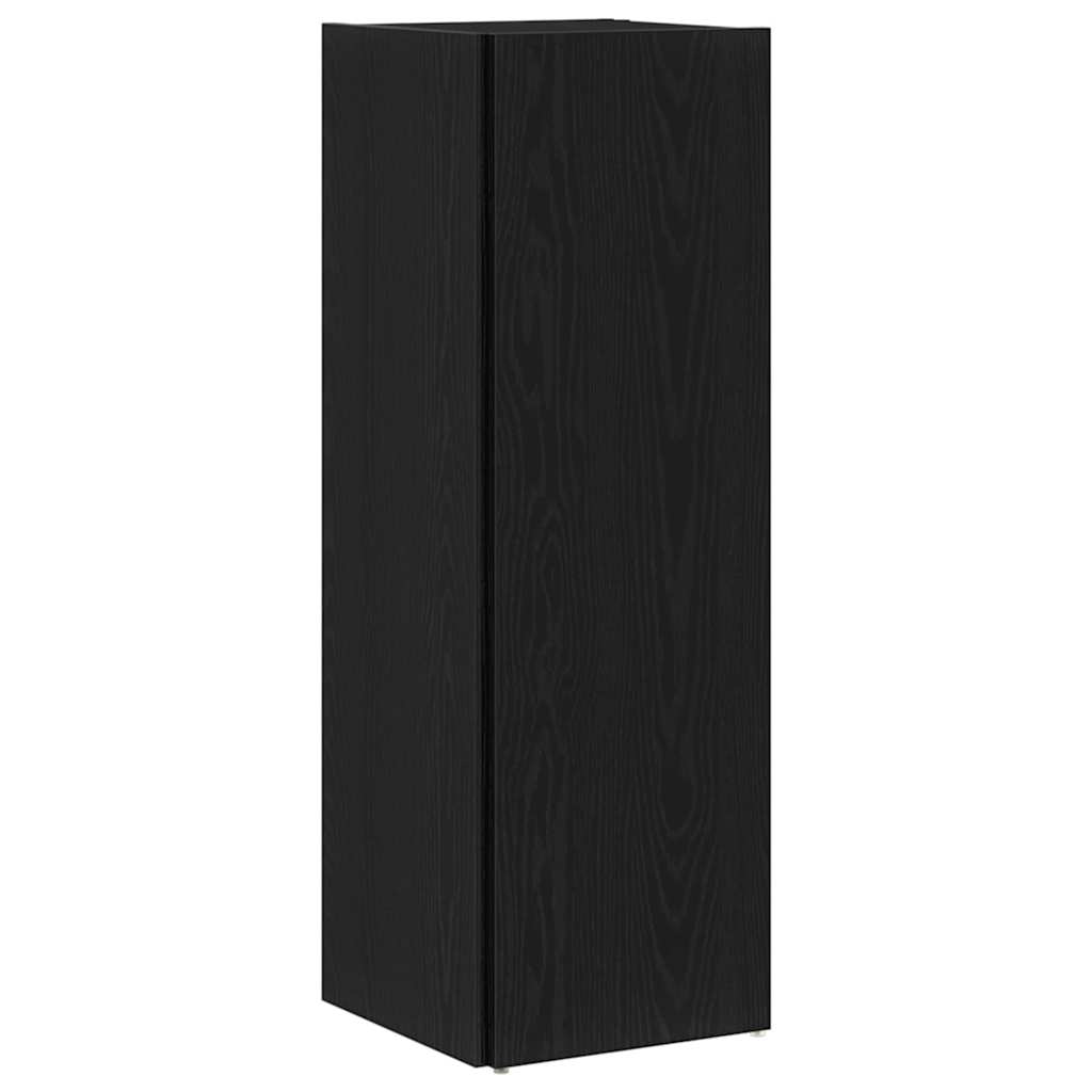 Étagères d'angle Chêne noir 33 x 33 x 100 cm Bois d'ingénierie