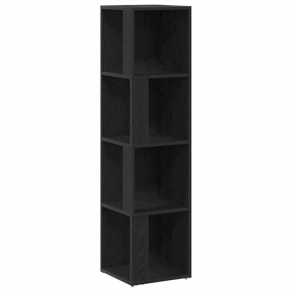 Étagères d'angle Chêne noir 33 x 33 x 132 cm Bois d'ingénierie