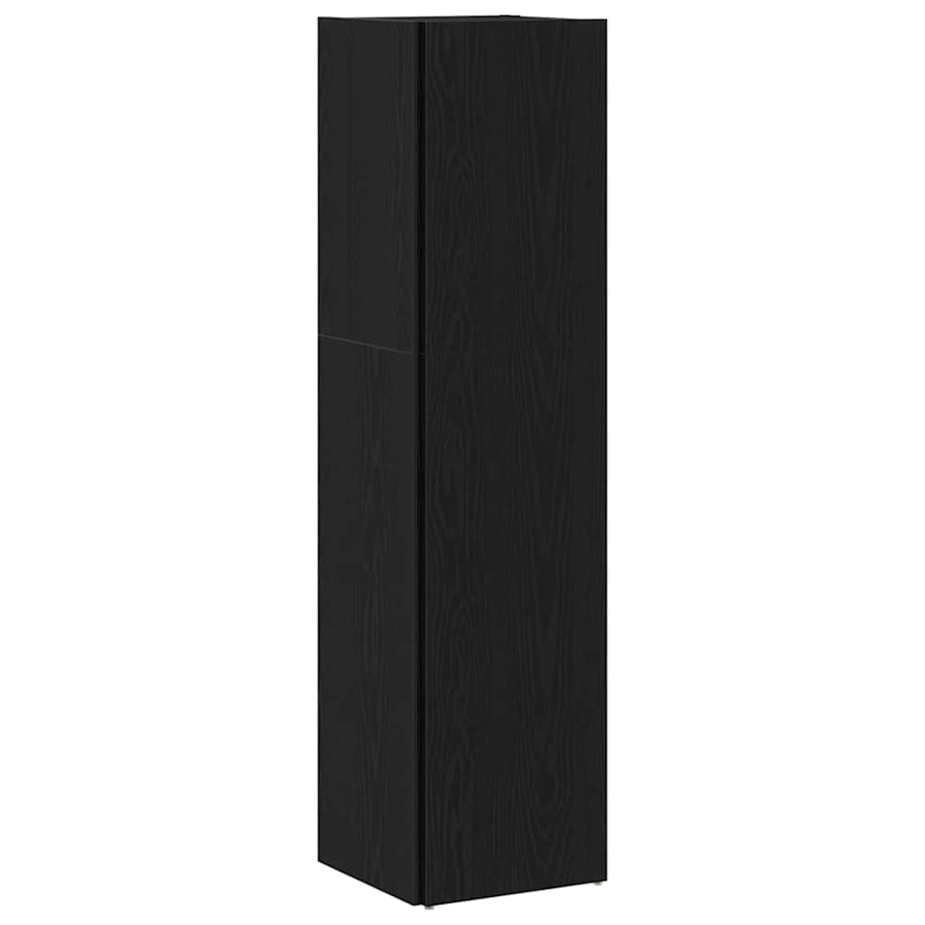 Étagères d'angle Chêne noir 33 x 33 x 132 cm Bois d'ingénierie