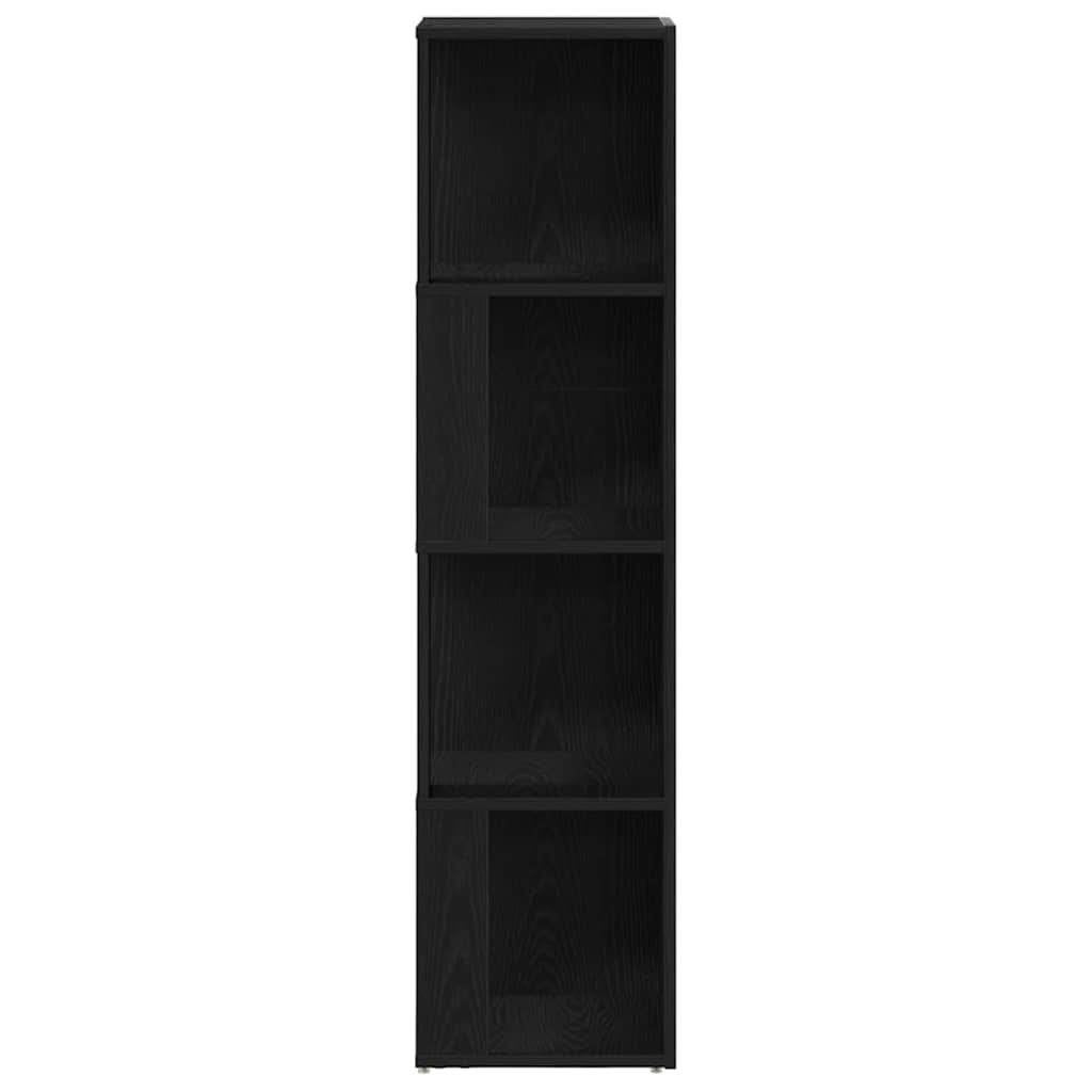 Étagères d'angle Chêne noir 33 x 33 x 132 cm Bois d'ingénierie