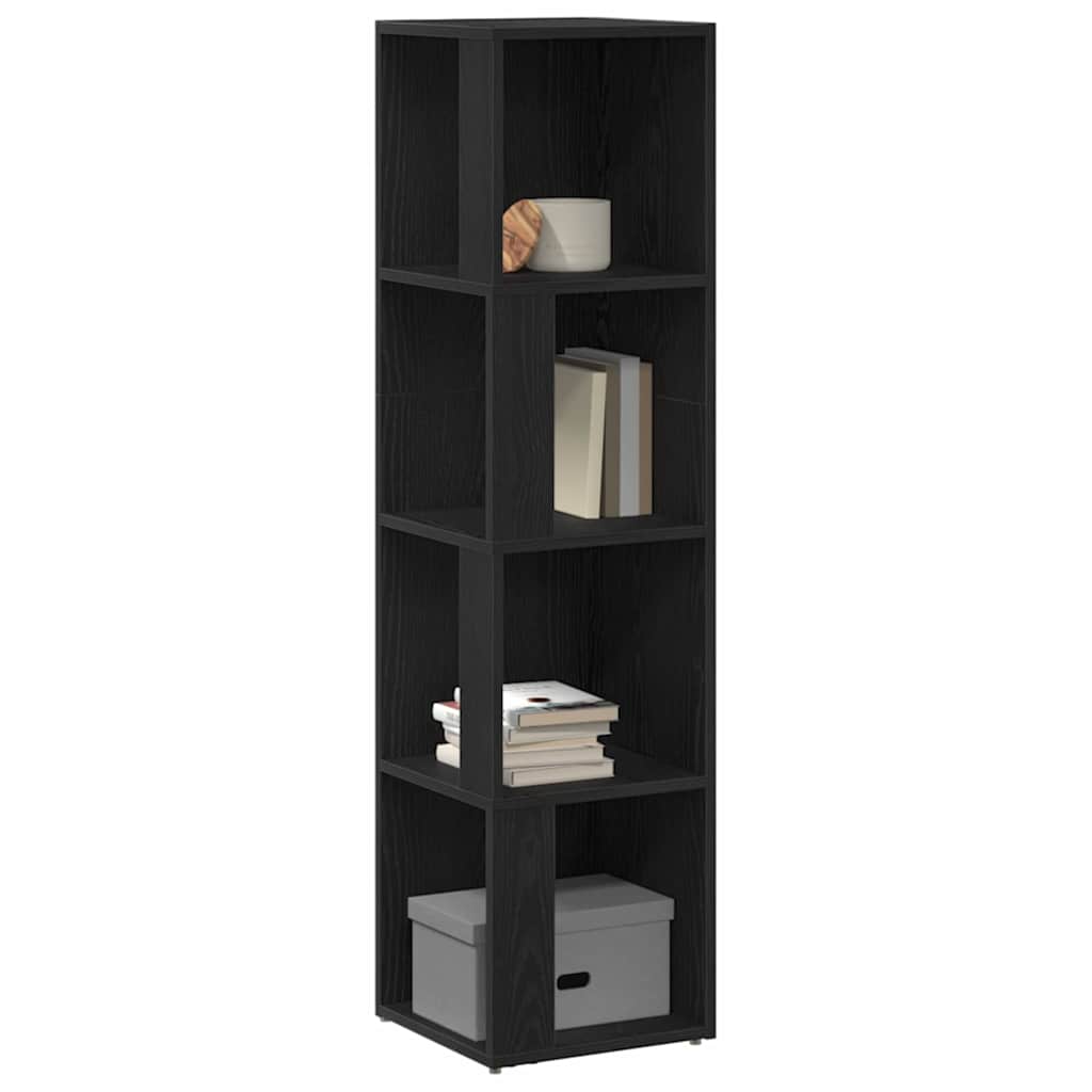 Étagères d'angle Chêne noir 33 x 33 x 132 cm Bois d'ingénierie