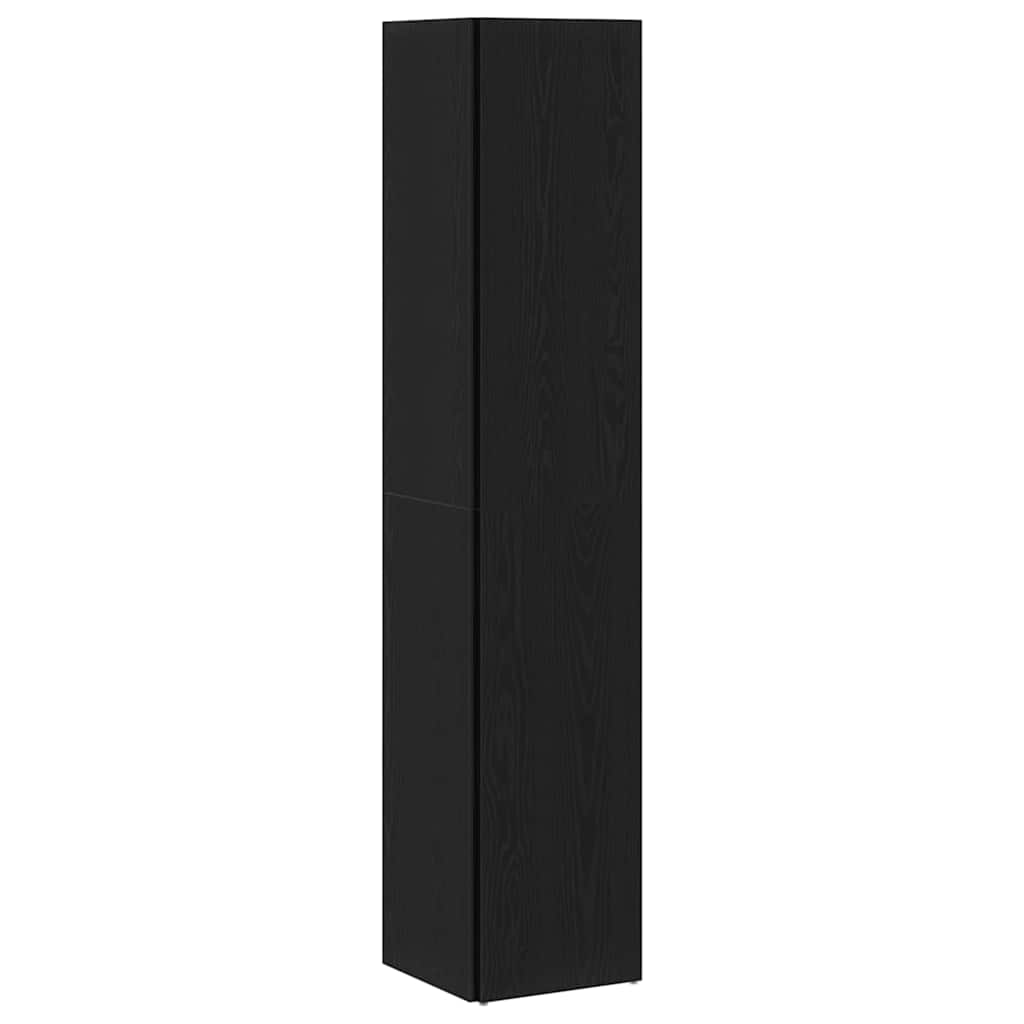 Étagères d'angle Chêne noir 33 x 33 x 164.5 cm