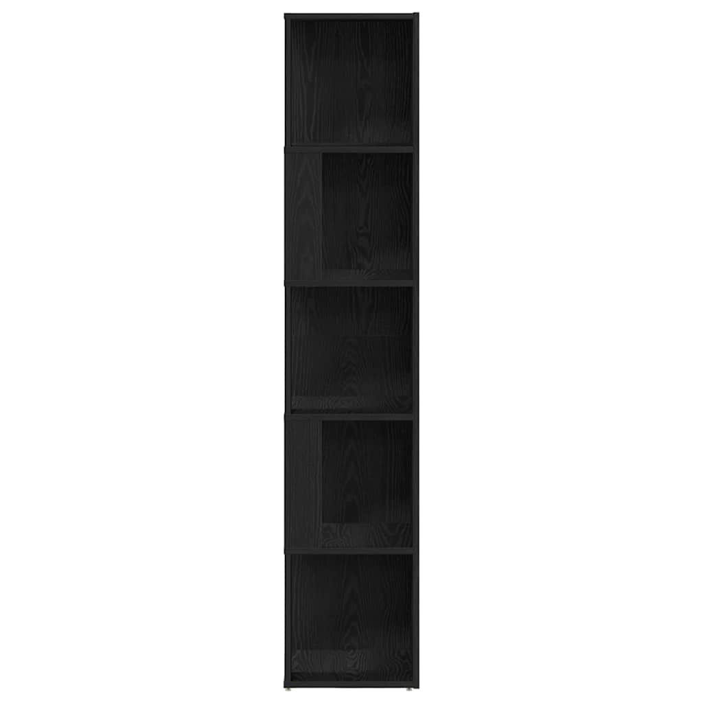 Étagères d'angle Chêne noir 33 x 33 x 164.5 cm